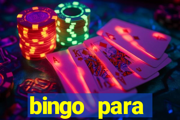 bingo para despedida de solteira para imprimir